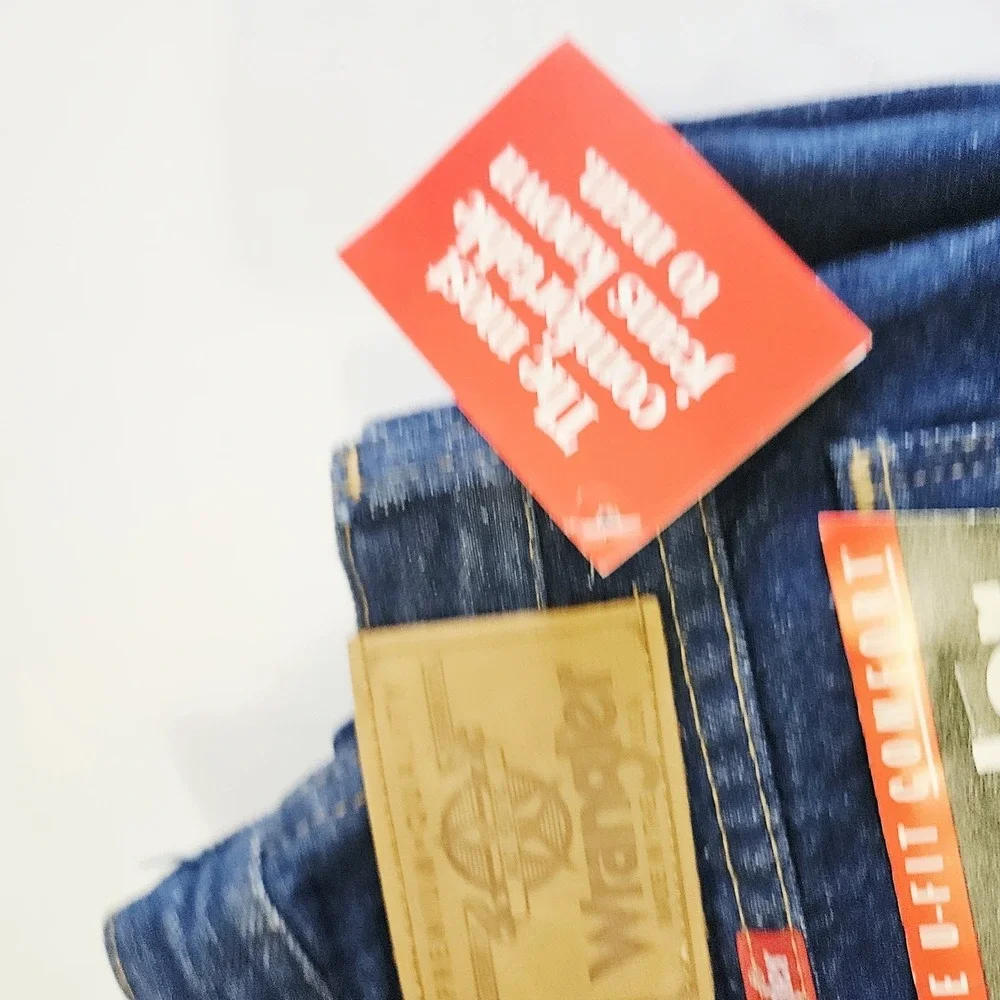 Vintage 90s Wrangler American Hero Regular Fit 38x34 Blue Denim Jeans NWT
